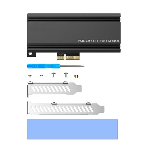 HDOYTXXM PCIE5.0 Bis NVME2.0 Expansionskarte Für 128 GBPS Hochgeschwindigkeitsdatenübertragung Verbessert Die Leistungen PCIE X4X8X16 von HDOYTXXM