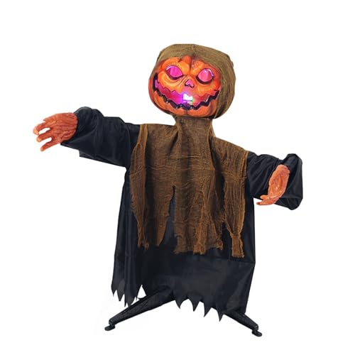HDOYTXXM Stehende Geisterkürbis Figur Ornament Sound Aktiviert Geisterkürbisse Dekoration Für Halloween Party Schwungmechanismus HDOYTXXM Stehende Geisterkürbis Figur Ornament Sound Aktiviert Geisterkürbisse Dekoration Für Halloween Party Schwungmechanismus von HDOYTXXM