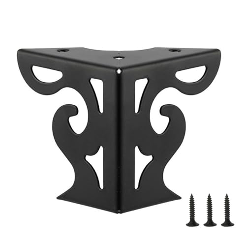 HDOYTXXM Stilvolle Schwarze Eisenbeine Mit Modernen Hollows Out Designs Möbel Unterstützen Blumenmuster Für Sofa Tischschrank von HDOYTXXM