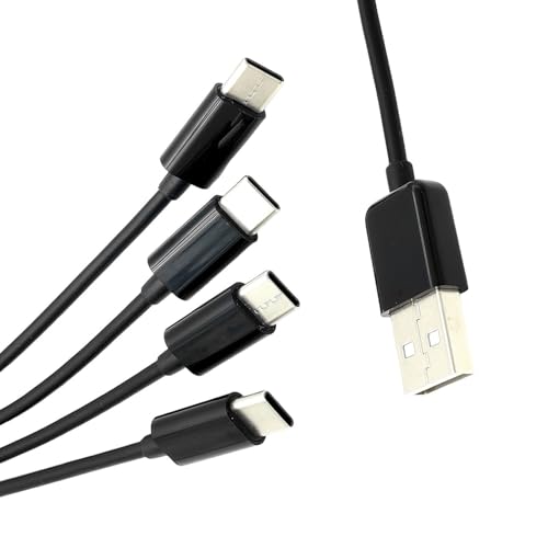 HDOYTXXM Typ C Ladekabel 4 In 1 Entwerfen Von USB Auf USB C Netzkabel Für Mehreren Gerätekompatibilität 0 5 Meter Länge von HDOYTXXM