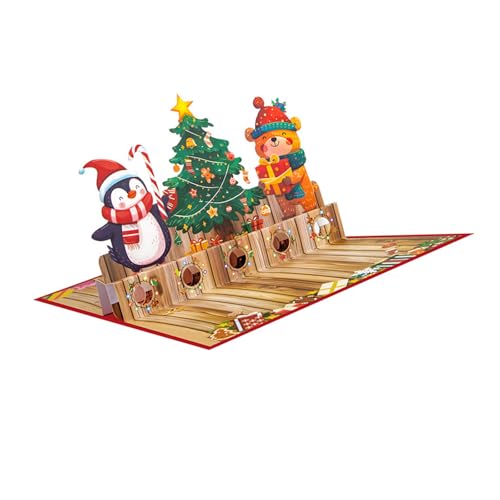 HDOYTXXM Weihnachten Popup Grußkarten Urlaub Vergnügen Popup Weihnachten Stilvolle Grüße Karte Für Liebhaber Urlaub Mit Umschlägen von HDOYTXXM