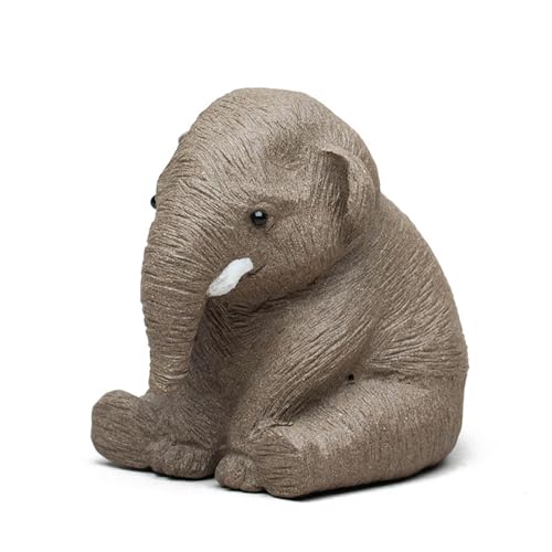 Handgefertigte Teas Haustier Elefant Figuren Dekorationen Desktops Ornament Teas Zeremonie Schreibtisch Haustier Tees Set Teil von HDOYTXXM
