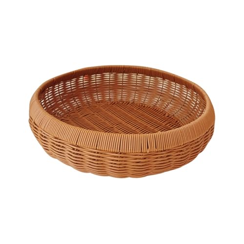 Handgewebte Nachahmung Rattankorb Faux Wicker Lagerbehälter Für Obst Und Hausorganisationslösung von HDOYTXXM
