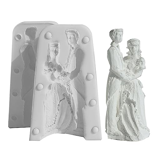 Pflaster Form 3d Braut Bräutigam Harzform Gips Skulptur Ornament Dekoration Epoxidformen Für Kerzenseife Machen von HDOYTXXM