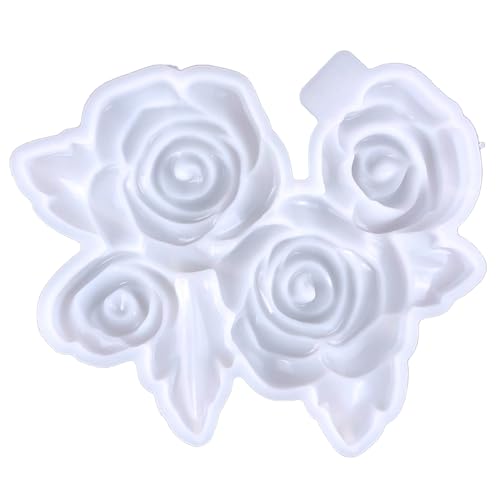 Rosenblume Silikonform Epoxy Harzform Tisch Ornament Form Home Dekoration Gips Makitieren Sie Einfach Zu Reinigen von HDOYTXXM