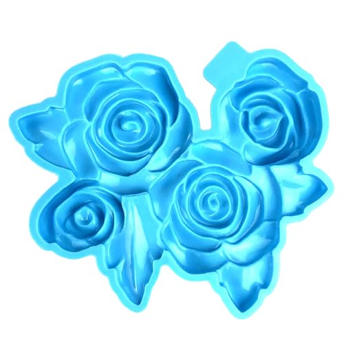 Rosenblume Silikonform Epoxy Harzform Tisch Ornament Form Home Dekoration Gips Makitieren Sie Einfach Zu Reinigen von HDOYTXXM