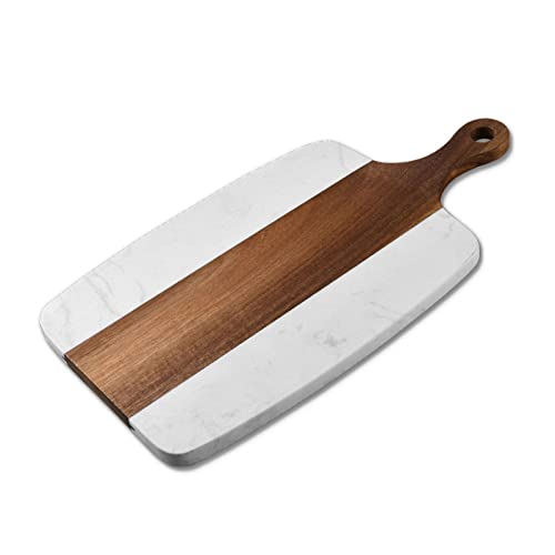Servierschale Akazienholz Und Marmorkäse Schneidbrett Mit Wurststabplatte Für Käsefrüchte Fleisch Küche von HDOYTXXM