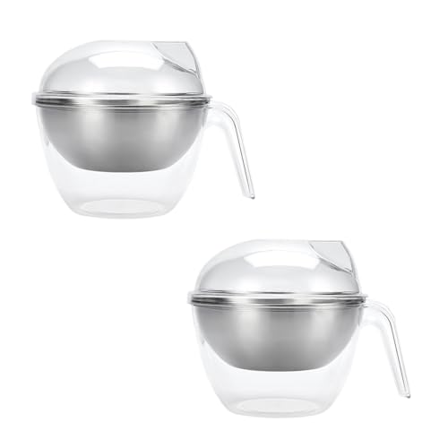 Set Von 2 Großen Salatschalen Mit Deckelpraktik von HDOYTXXM
