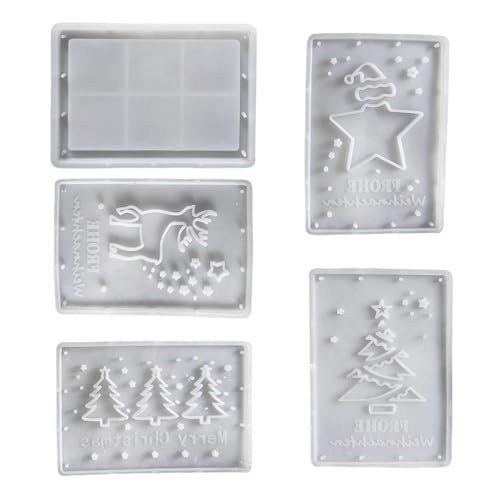 Set Von 5 Weihnachten Wiederverwendbare Silikonform Set Von 5 Weihnachten Wiederverwendbare Silikonform von HDOYTXXM