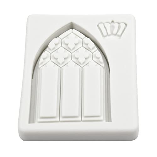Silikon Fondantformen Kronenfenster Form Handgefertigt Kerzenharz Kuchen Dekoration Werkzeuge Für Küche Langlebig Silikon Fondantformen Kronenfenster Form Handgefertigt Kerzenharz Kuchen Dekoration Werkzeuge Für Küche Langlebig von HDOYTXXM