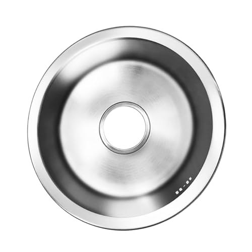 Single Bowl Gericht Waschen Waschbecken Edelstahl Runde Küchenspüle Spülpool Handwaschbecken Waschbecken Dauerhaft Single Bowl Gericht Waschen Waschbecken Edelstahl Runde Küchenspüle Spülpool Handwaschbecken Waschbecken Dauerhaft von HDOYTXXM