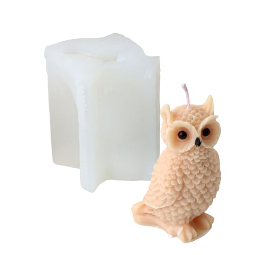 Stehende Eule Silikonform Gipsform Kerzenformen Gussformen Ornament Formen Papagei Epoxidharzformen von HDOYTXXM