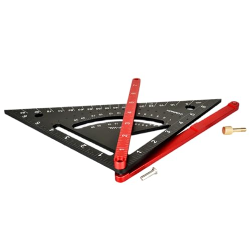 Tischlerplatz 7inch Rafter Multipurpose Carpentry Werkzeug: Quadrate Prospractor Holzbearbeitungsmarkierungsmessgeräte Dreiecks Werkzeug Tischlerplatz 7inch Rafter Multipurpose Carpentry Werkzeug: Quadrate Prospractor Holzbearbeitungsmarkierungsmessgeräte Dreiecks Werkzeug von HDOYTXXM