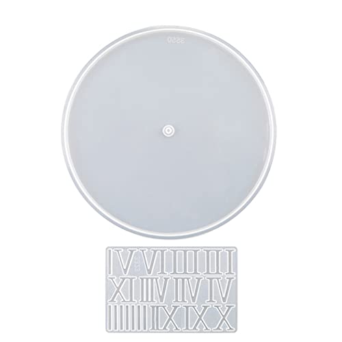 Uhr Harzform Nummer Uhr Silikonform Runder Epoxidharzgussform Für DIYs Handwerks Heimdekore Wandkunstform Uhr Harzform Nummer Uhr Silikonform Runder Epoxidharzgussform Für DIYs Handwerks Heimdekore Wandkunstform von HDOYTXXM