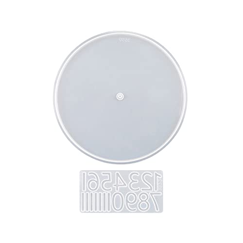Uhr Harzform Nummer Uhr Silikonform Runder Epoxidharzgussform Für DIYs Handwerks Heimdekore Wandkunstform Uhr Harzform Nummer Uhr Silikonform Runder Epoxidharzgussform Für DIYs Handwerks Heimdekore Wandkunstform von HDOYTXXM
