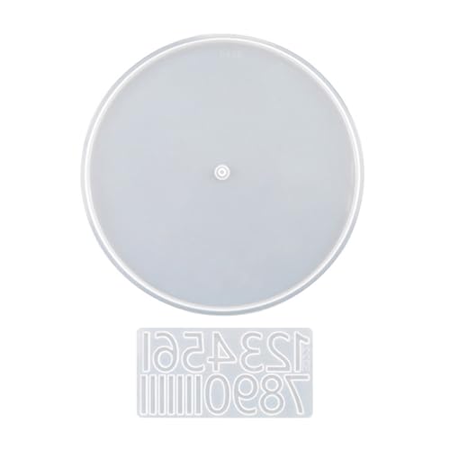 Uhr Harzform Nummer Uhr Silikonform Runder Epoxidharzgussform Für DIYs Handwerks Heimdekore Wandkunstform Uhr Harzform Nummer Uhr Silikonform Runder Epoxidharzgussform Für DIYs Handwerks Heimdekore Wandkunstform von HDOYTXXM