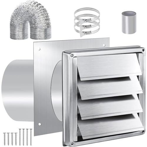 Universals 4 Zoll Trockner Vent Kits Extraktextrakte Kanalgrill Abdeckung Trockner Wandplatte Mit Schlauch Für Abgablüfellüftel Luftkühlerlüftungsabdeckungen Universals 4 Zoll Trockner Vent Kits Extraktextrakte Kanalgrill Abdeckung Trockner Wandplatte Mit Schlauch Für Abgablüfellüftel Luftkühlerlüftungsabdeckungen von HDOYTXXM