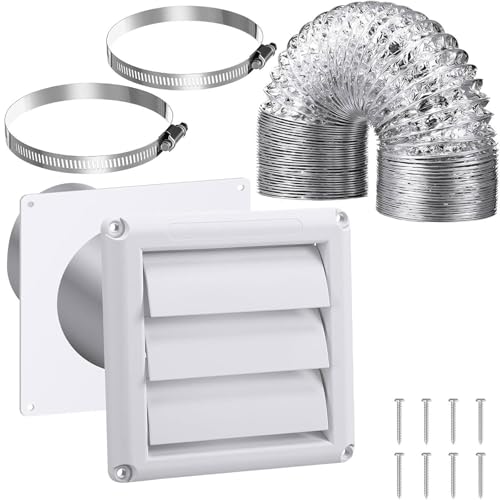 Universals 4 Zoll Trockner Vent Kits Extraktextrakte Kanalgrill Abdeckung Trockner Wandplatte Mit Schlauch Für Abgablüfellüftel Luftkühlerlüftungsabdeckungen Universals 4 Zoll Trockner Vent Kits Extraktextrakte Kanalgrill Abdeckung Trockner Wandplatte Mit Schlauch Für Abgablüfellüftel Luftkühlerlüftungsabdeckungen von HDOYTXXM