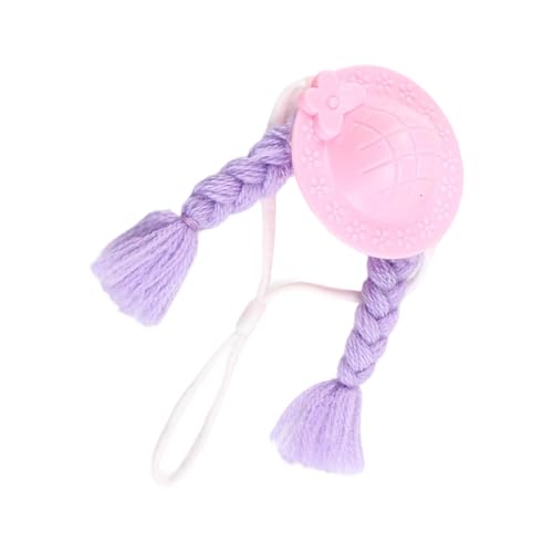 Weicher Haustier Miniaturhut Mit Langen Zöpfen Für Kleine Haustier Hamster Foto Requisiten Kostümzubehör Für Cockatiels Papageien Weicher Tierhut von HDOYTXXM