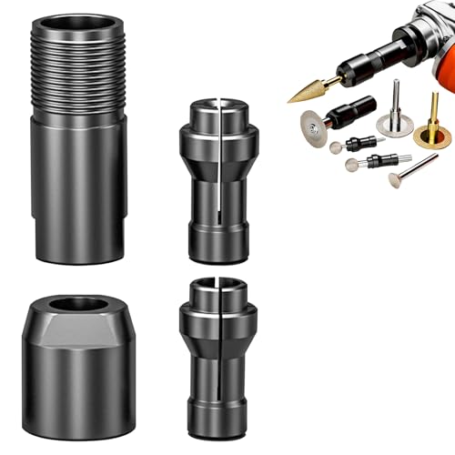 Angle Grinder Conversion Accessories, Winkelschleifer Adapter, winkelschleifer-Modifizierter Adapter FüR winkelschleifer Bis Geradschleifer (4 STK, 3MM+6MM) von HDQQEU