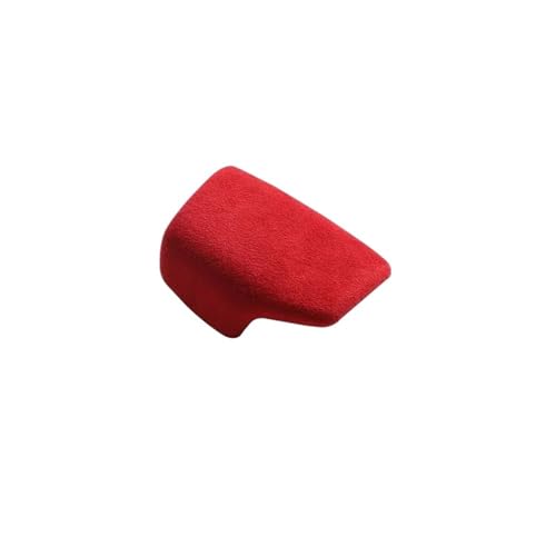 HDRTCBU Auto Schaltknauf Passend für Audi Sport B9 F5 FY A4 S4 A5 S5 RS4 RS5 Q5L SQ5 Q5 Q7 Schaltknaufabdeckung aus Alcantara-Autoinnenraum Schaltknauf(Red RHD) von HDRTCBU
