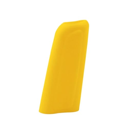 HDRTCBU Auto Schaltknauf Universeller Silikon-Getriebesatz Automatik-Getriebesatz Ovaler Automatikgetriebesatz Rutschfester Handbremsensatz Schaltknauf(Brake yellow) von HDRTCBU