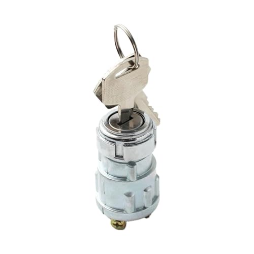 Zündstartschalter Universal Auto Boot 12V 4 Position Zündung EIN/AUS/Start Zündschloss Schloss mit 2 Schlüsseln Fit für Benzinmotor Auto Zündschloss von HDRTCBU