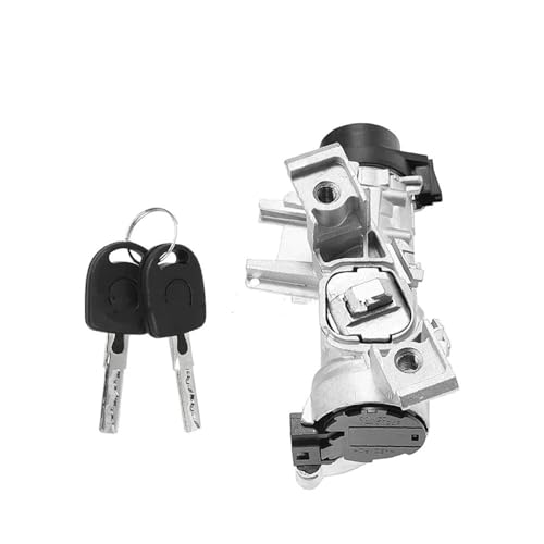 Zündstartschalter Zündung Starten Schalter Lenkung Schloss 1K0905851B 1K0905851 1K0905865 Fit Für Volkswagen Tiguan Jetta Golf MK5 MK6 Eos Auto Zündschloss(With lock and key) von HDRTCBU