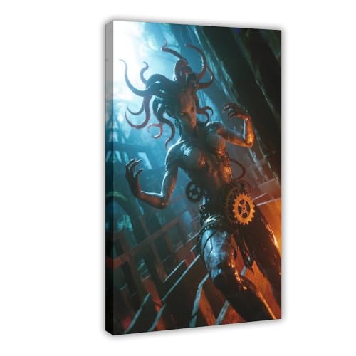 HDSDA Leinwandposter Labyrinth Mechanische Medusa (4) Schlafzimmer Dekor Landschaft Büro Zimmer Dekor Geschenk 30 x 45 cm von HDSDA