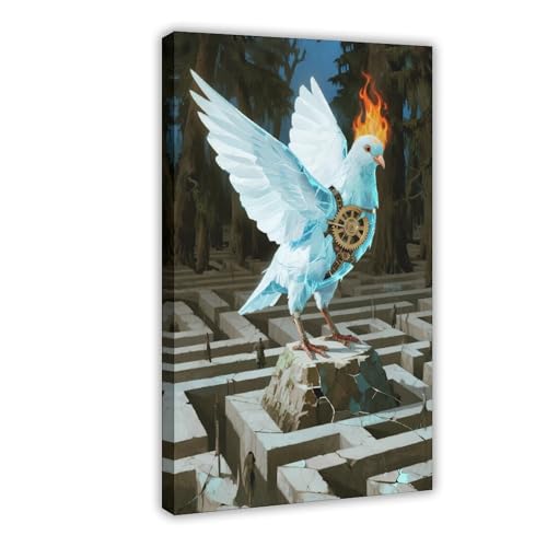 HDSDA Leinwandposter "The Pigeon of the Labyrinthmaschine", Wandkunst, Dekordruck, Gemälde für Wohnzimmer, Schlafzimmer, Dekoration, 30 x 45 cm HDSDA Leinwandposter "The Pigeon of the Labyrinthmaschine", Wandkunst, Dekordruck, Gemälde für Wohnzimmer, Schlafzimmer, Dekoration, 30 x 45 cm von HDSDA
