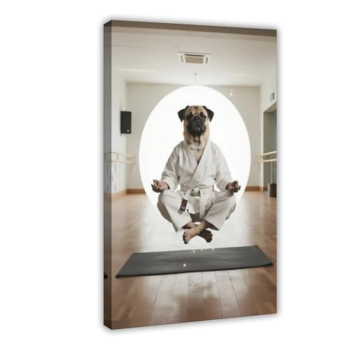 HDSDA Meditationsposter mit Elsterhund, Leinwandposter, Wandkunst, Dekordruck, Gemälde für Wohnzimmer, Schlafzimmer, Dekoration, 60 x 90 cm, 2 Stück HDSDA Meditationsposter mit Elsterhund, Leinwandposter, Wandkunst, Dekordruck, Gemälde für Wohnzimmer, Schlafzimmer, Dekoration, 60 x 90 cm, 2 Stück von HDSDA