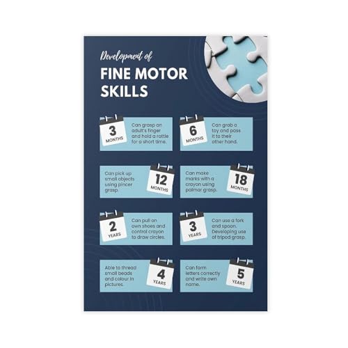HDSDA Poster zur Entwicklung der Feinmotorik, Leinwandposter, Wandkunst, Dekordruck, Bild Gemälde für Wohnzimmer, Schlafzimmer, Dekoration, 50 x 75 cm HDSDA Poster zur Entwicklung der Feinmotorik, Leinwandposter, Wandkunst, Dekordruck, Bild Gemälde für Wohnzimmer, Schlafzimmer, Dekoration, 50 x 75 cm von HDSDA