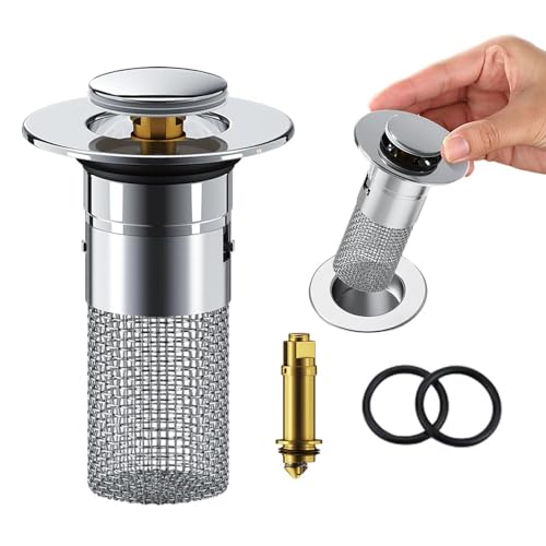 Anti-Verstopfungs-Abflussfilter mit Aufklappmechanismus, Filterkorb for den Schutz des Duschabflusses in Küche und Bad(1pc) von HDSDVNON