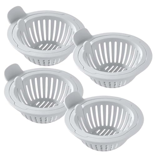 Multipack-Siebkorb-Set for die Spüle – selbstreinigender Netzfilter mit Schnellverschlussmechanismus for mühelose Wartung(Gray*4) von HDSDVNON