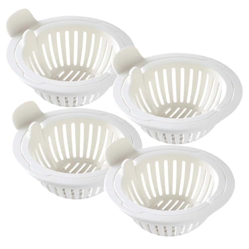 Multipack-Siebkorb-Set for die Spüle – selbstreinigender Netzfilter mit Schnellverschlussmechanismus for mühelose Wartung(White*4) von HDSDVNON