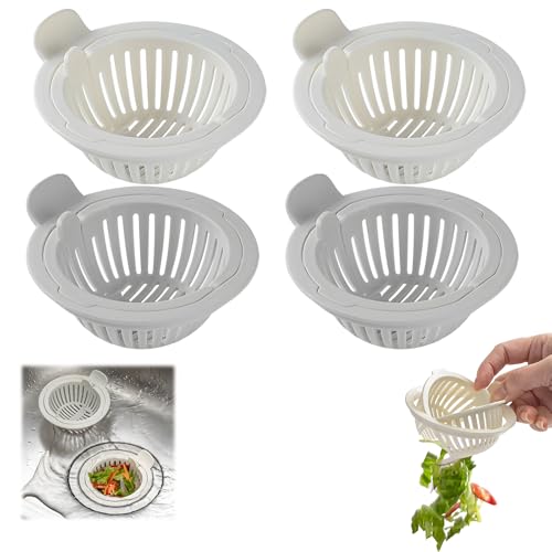 Siebkorb for die Spüle – Rostbeständiger Netzfilter mit Schnellreinigungsdesign und universeller Spülbeckenkompatibilität(4 Pcs) von HDSDVNON