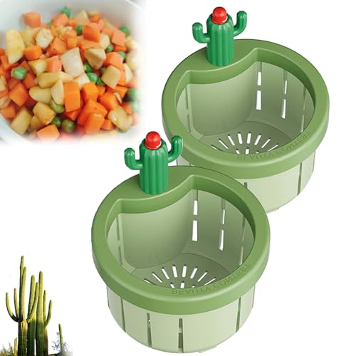 Zweischichtiges Spülbeckenschutzsystem – Schnellverschluss-Speisesieb mit Anti-Verstopfungsgittern und Edelstahlkonstruktion(Green*2) von HDSDVNON