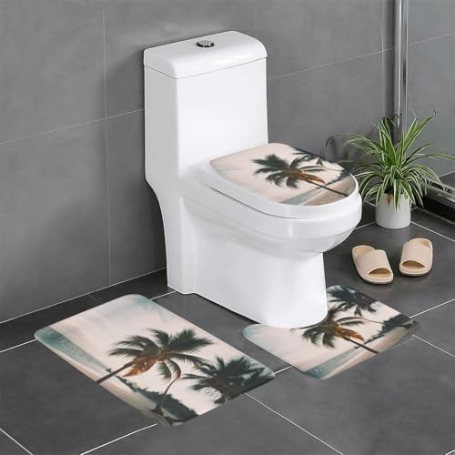 HDSKFNS Badezimmerteppich-Set, Cartoon-Taubenmotiv, 3-teilig, Badematte, Flanell-Matten, für U-förmige WC-Wanne, Dusche HDSKFNS Badezimmerteppich-Set, Cartoon-Taubenmotiv, 3-teilig, Badematte, Flanell-Matten, für U-förmige WC-Wanne, Dusche von HDSKFNS
