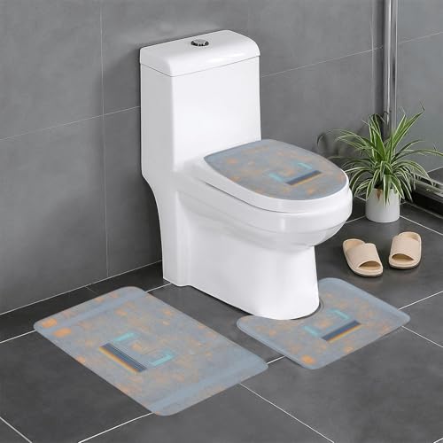 HDSKFNS Badezimmerteppich-Set mit Programmiercode-Druck, 3-teiliges Badteppich-Set, Badvorleger, Flanellmatten, für U-förmige WC-Wanne, Dusche HDSKFNS Badezimmerteppich-Set mit Programmiercode-Druck, 3-teiliges Badteppich-Set, Badvorleger, Flanellmatten, für U-förmige WC-Wanne, Dusche von HDSKFNS
