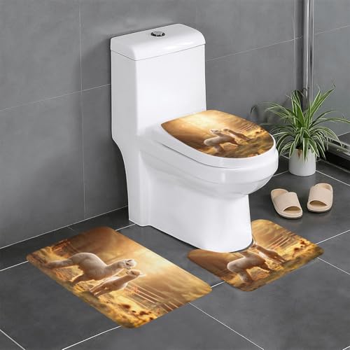 HDSKFNS Badteppich-Set, "I Love Alpakas", 3-teilig, Badvorleger, Flanellmatten, für U-förmige WC-Wanne, Dusche HDSKFNS Badteppich-Set, "I Love Alpakas", 3-teilig, Badvorleger, Flanellmatten, für U-förmige WC-Wanne, Dusche von HDSKFNS