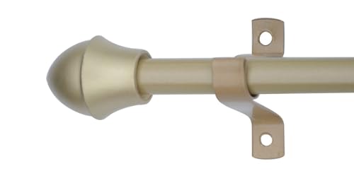 HDTL Cafehausstange Scheibenstange Fensterstange Vitragestange Gardinenstange 135cm - 225cm Messing Matt HDTL Cafehausstange Scheibenstange Fensterstange Vitragestange Gardinenstange 135cm - 225cm Messing Matt von HDTL