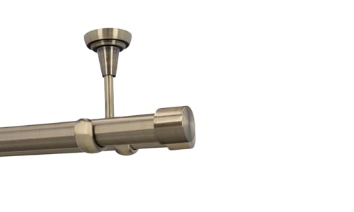 HDTL Gardinenstange Vorhangstange 25/19mm 2-läufig Deckenmontage Messing Antik 280 cm Zoya HDTL Gardinenstange Vorhangstange 25/19mm 2-läufig Deckenmontage Messing Antik 280 cm Zoya von HDTL