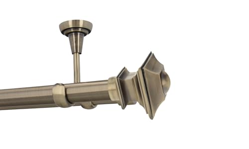 HDTL Gardinenstange Vorhangstange 25/19mm 2-läufig Deckenmontage Messing Antik 420 cm Erato HDTL Gardinenstange Vorhangstange 25/19mm 2-läufig Deckenmontage Messing Antik 420 cm Erato von HDTL