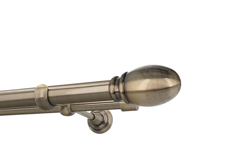 HDTL Gardinenstange Vorhangstange 25/19mm 2-läufig Wandmontage Messing Antik 200 cm Eufeme HDTL Gardinenstange Vorhangstange 25/19mm 2-läufig Wandmontage Messing Antik 200 cm Eufeme von HDTL