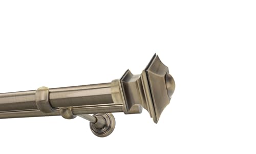 HDTL Gardinenstange Vorhangstange 25/19mm 2-läufig Wandmontage Messing Antik 240 cm Erato HDTL Gardinenstange Vorhangstange 25/19mm 2-läufig Wandmontage Messing Antik 240 cm Erato von HDTL