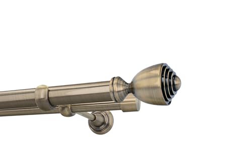 HDTL Gardinenstange Vorhangstange 25/19mm 2-läufig Wandmontage Messing Antik 320 cm Aura HDTL Gardinenstange Vorhangstange 25/19mm 2-läufig Wandmontage Messing Antik 320 cm Aura von HDTL