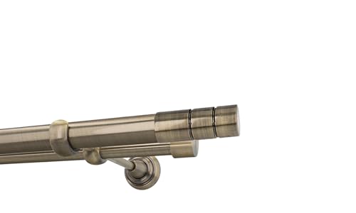 HDTL Gardinenstange Vorhangstange 25/19mm 2-läufig Wandmontage Messing Antik 320 cm Gaja HDTL Gardinenstange Vorhangstange 25/19mm 2-läufig Wandmontage Messing Antik 320 cm Gaja von HDTL