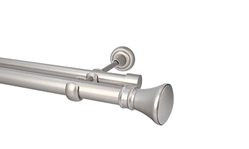 HDTL Gardinenstange Vorhangstange 25/19mm 2-läufig Wandmontage Satin Matt 280 cm Idaja HDTL Gardinenstange Vorhangstange 25/19mm 2-läufig Wandmontage Satin Matt 280 cm Idaja von HDTL