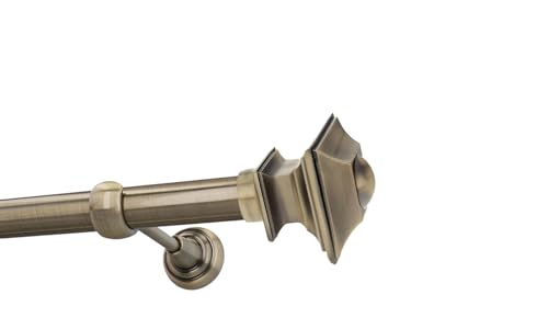 HDTL Gardinenstange Vorhangstange 25mm 1-läufig Wandmontage Messing Antik 360 cm Erato HDTL Gardinenstange Vorhangstange 25mm 1-läufig Wandmontage Messing Antik 360 cm Erato von HDTL