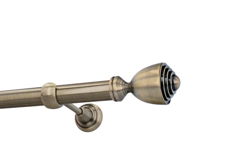 HDTL Gardinenstange Vorhangstange 25mm 1-läufig Wandmontage Messing Antik 400 cm Aura HDTL Gardinenstange Vorhangstange 25mm 1-läufig Wandmontage Messing Antik 400 cm Aura von HDTL